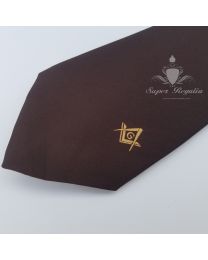 Masonic-Necktie-square-compass-plain-maroon-cloth